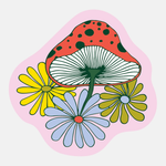 The Good Twin 'Fungi Flower' Vinyl Sticker