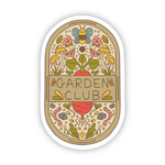 Big Moods 'Garden Club' Plaque Vinyl Sticker