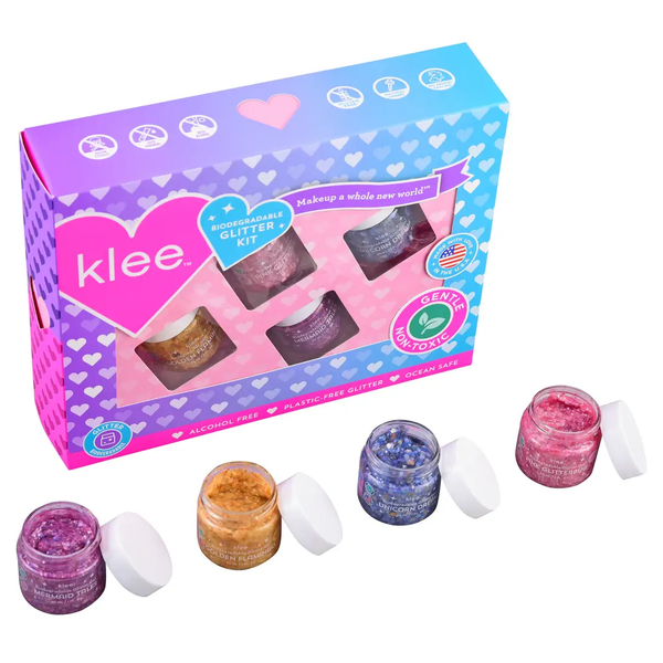 Klee Naturals Mermaid Paradise Biodegradable Glitter Gel 4-Pack