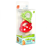 RaZbaby Chompy Mushroom Silicone Teethers 2-Pack