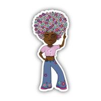 Big Moods Groovy Girl Vinyl Sticker