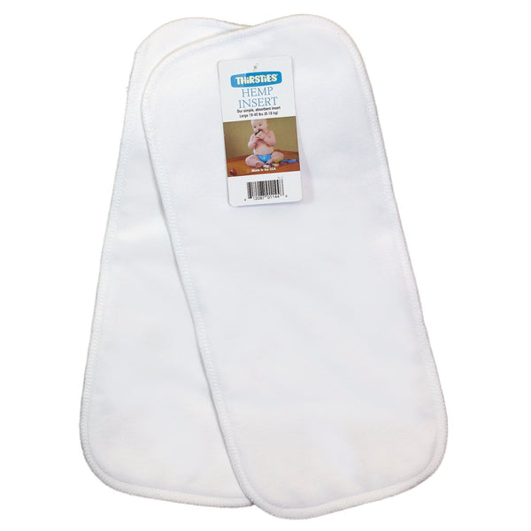 Thirsties Hemp Inserts, 2 Pack
