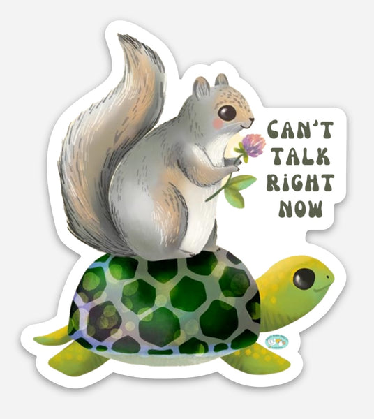 Exclusive Hot Squirrel Summer 'Can't Talk Right Now' Vinyl Stickers