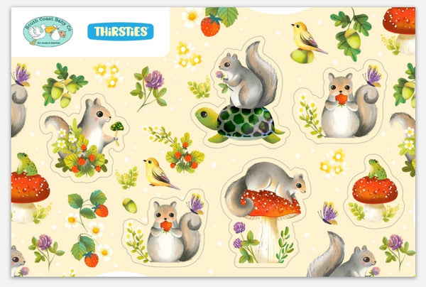 Exclusive Hot Squirrel Summer Vinyl Sticker Sheet