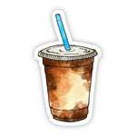 Big Moods Iced Coffee Vinyl Sticker