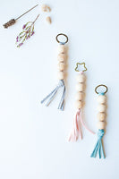 *FINAL SALE* Bumble & Bee Wooden Key Ring Teether