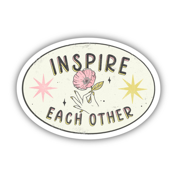 Big Moods 'Inspire Each Other' Vinyl Sticker