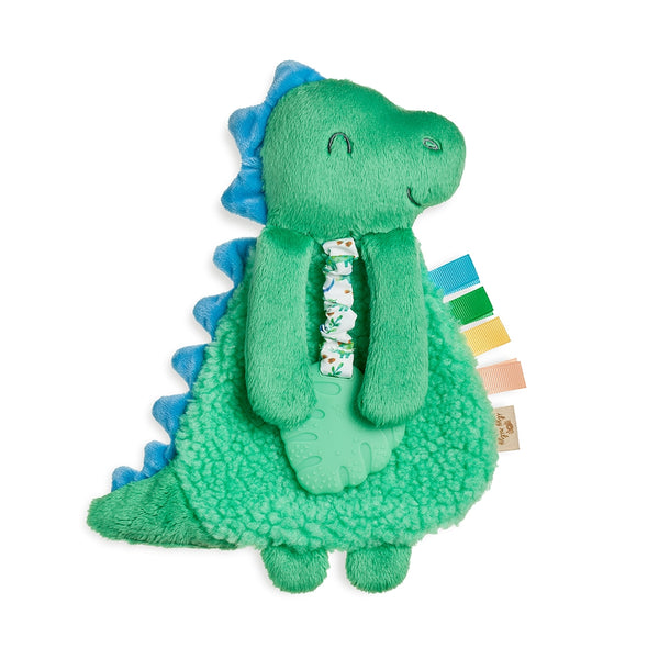 Itzy Ritzy Itzy Lovey Plush with Teether - Green Dino