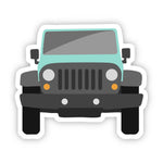 Big Moods Teal Jeep Vinyl Sticker