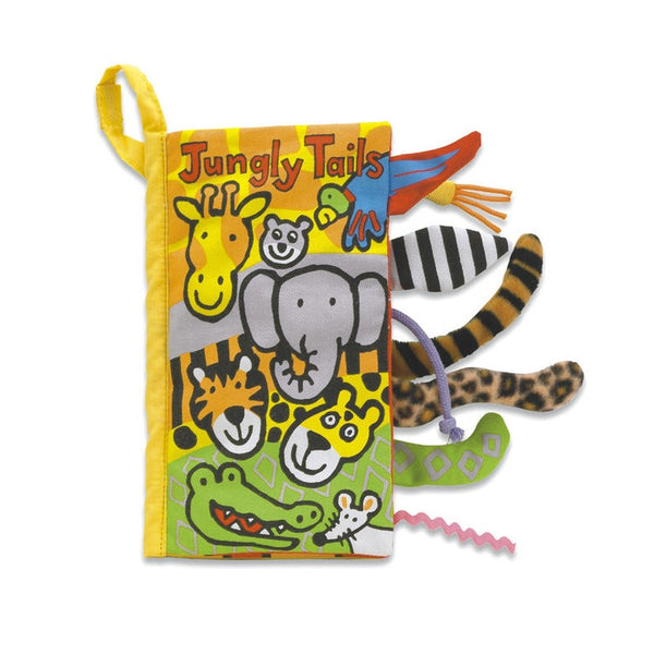 Jellycat Jungly Tails Soft Book OLD STYLE