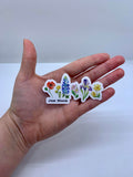 Exclusive Just Bloom Clear Die Cut Vinyl Sticker