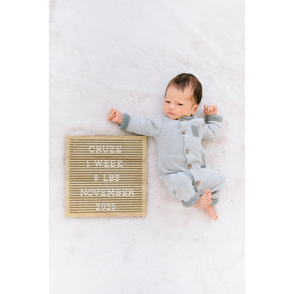 Pearhead Natural Wood Letterboard