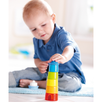 HABA Lighthouse Wooden Rainbow Stacker