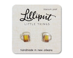Lilliput Little Things Earrings - Beer Mugs