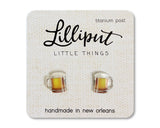 Lilliput Little Things Earrings - Beer Mugs