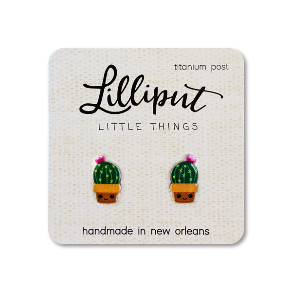 Lilliput Little Things Earrings - Cactus