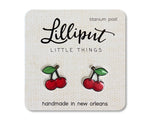 Lilliput Little Things Earrings - Cherries
