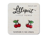 Lilliput Little Things Earrings - Cherries