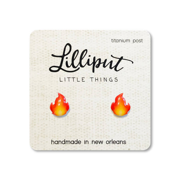 Lilliput Little Things Earrings - Flames