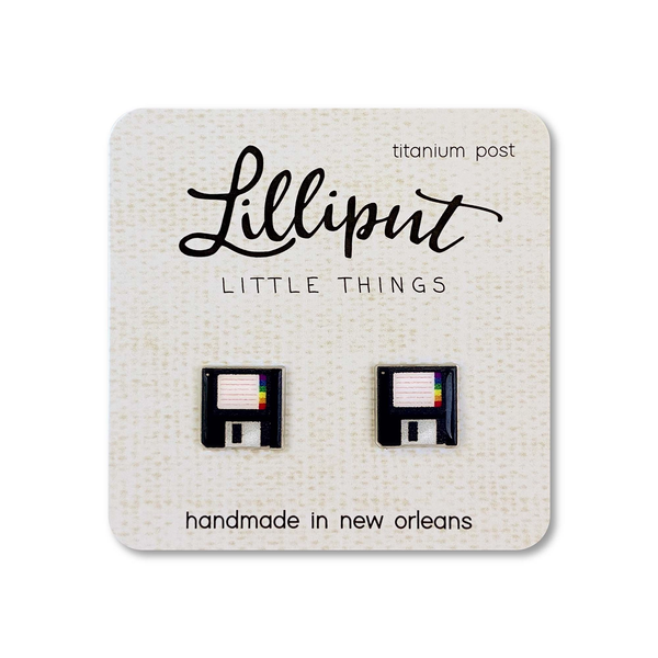 Lilliput Little Things Earrings - Floppy Disks
