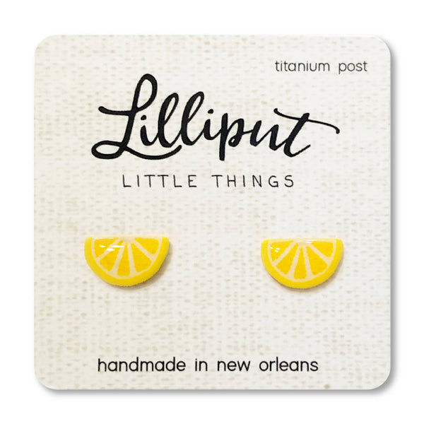 Lilliput Little Things Earrings - Lemon Wedges