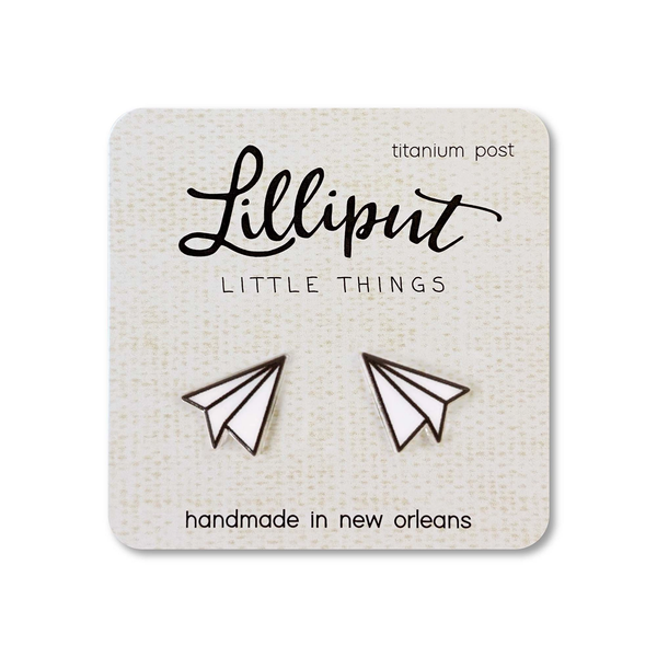 Lilliput Little Things Earrings - Paper Airplanes
