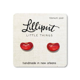 Lilliput Little Things Earrings - Red Beans