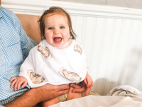 Little Hometown 2-in-1 Burp Cloth & Bib: Southern Magnolia