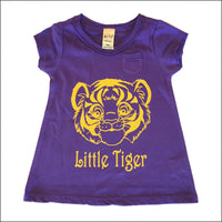 Little Black Tutu Little Tiger Toddler Pocket Tee Dress