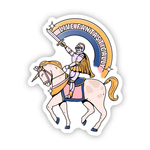 Big Moods 'Live Fantastically' Unicorn Vinyl Sticker