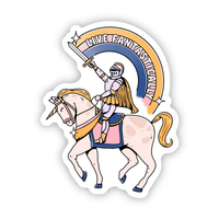 Big Moods 'Live Fantastically' Unicorn Vinyl Sticker
