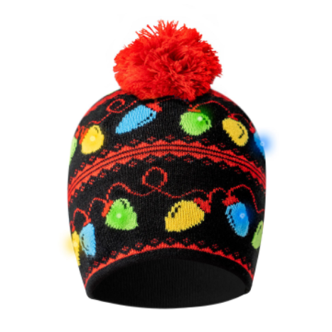 Lotsa Lites Christmas Light Up Beanie
