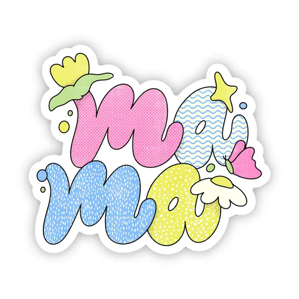 Big Moods 'Mama' Bubble Letter Vinyl Sticker