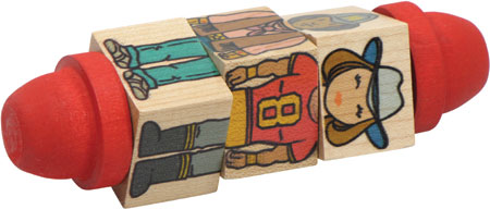 Maple Landmark Spinny Blocks - People