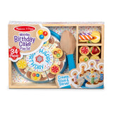 Melissa & Doug Wooden Birthday Cake Play Set