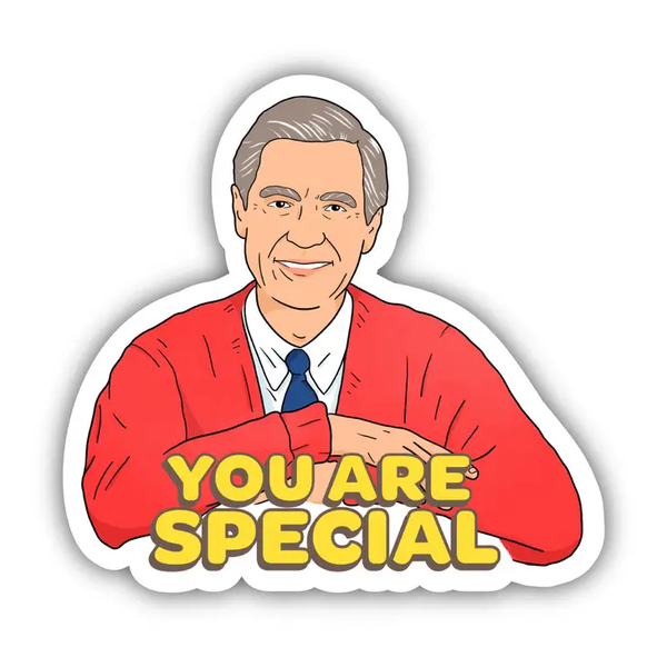 Big Moods Mr. Rogers 'You Are Special' Vinyl Sticker