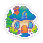 Big Moods Mushroom House Vinyl Sticker