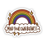 Big Moods 'Mind Your Own Business' Vinyl Sticker