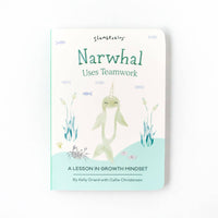 Slumberkins Seafoam Narwhal Snuggler - Growth Mindset