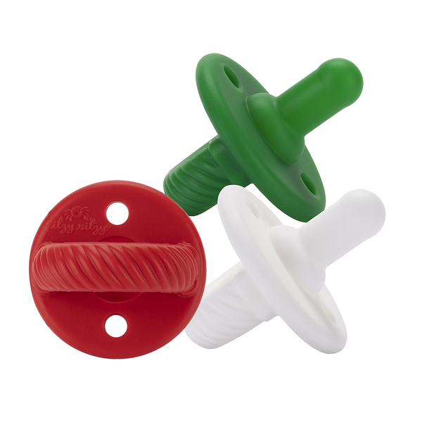 Itzy Ritzy Sweetie Soother Holiday Cable Pacifier Set of 3