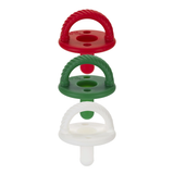 Itzy Ritzy Sweetie Soother Holiday Cable Pacifier Set of 3