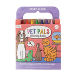 Ooly Carry Along Coloring Book and Crayon Kit - Pet Pals