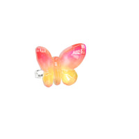 Pink Poppy Butterfly Skies Gem Rings