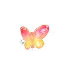 Pink Poppy Butterfly Skies Gem Rings