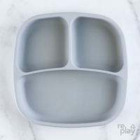 Re-Play Silicone Suction Divided Plate