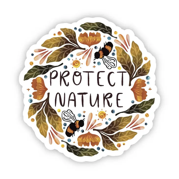 Big Moods 'Protect Nature' Vinyl Sticker