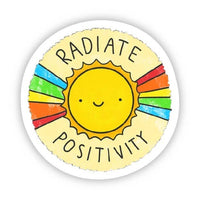 Big Moods 'Radiate Positivity' Vinyl Sticker
