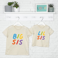 Lovetree Design Matching Rainbow Big/Lil Sibling Shirts