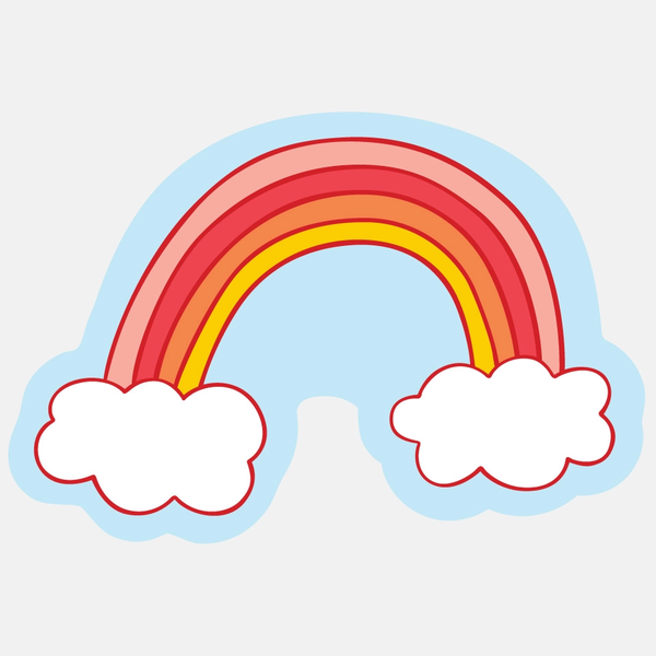 The Good Twin 'Cloud Rainbow' Vinyl Sticker