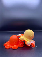 Poptastic Reversible Happy/Sad Octopus Popper Keychains